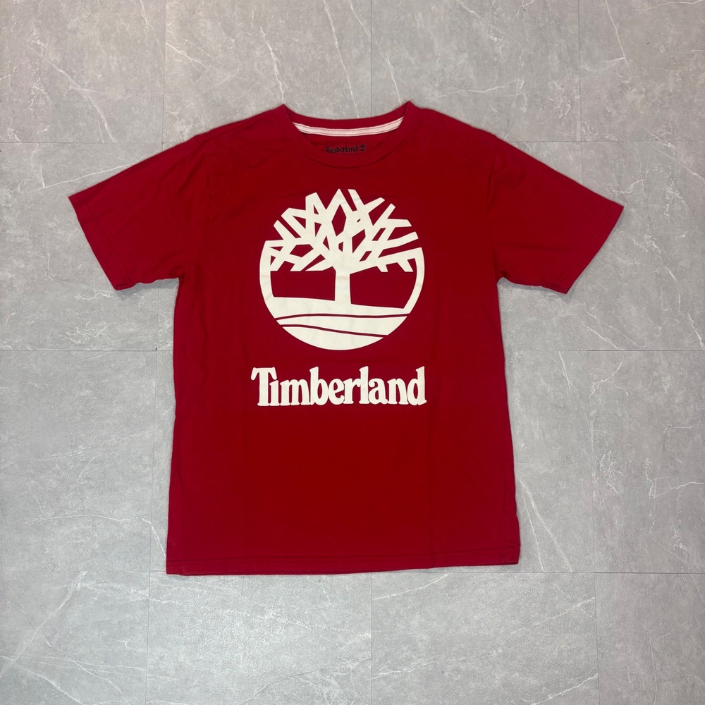 Timberland Kids Red Graphic Tree Logo Short Sleeve T-Shirt XL 18-20